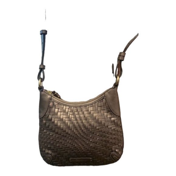 Cole Haan Crossbody Bronze Leather Woven Bag in Amazing Condition! - Picture 4 of 7